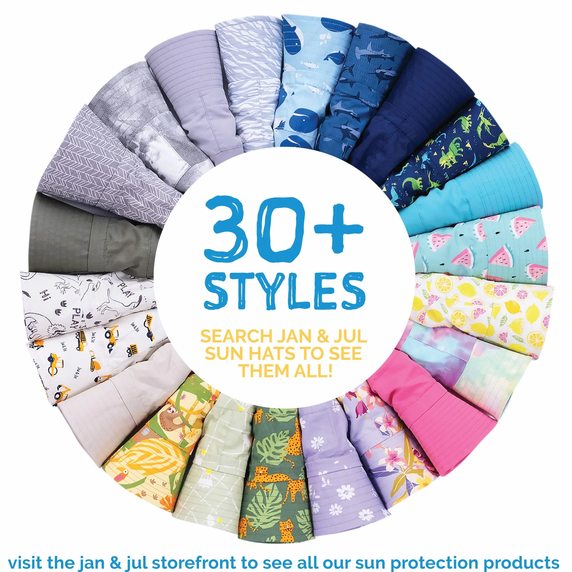 Jan & Jul Kinder Grow-with-Me Aqua-Dry Abenteuer-Sonnenhut