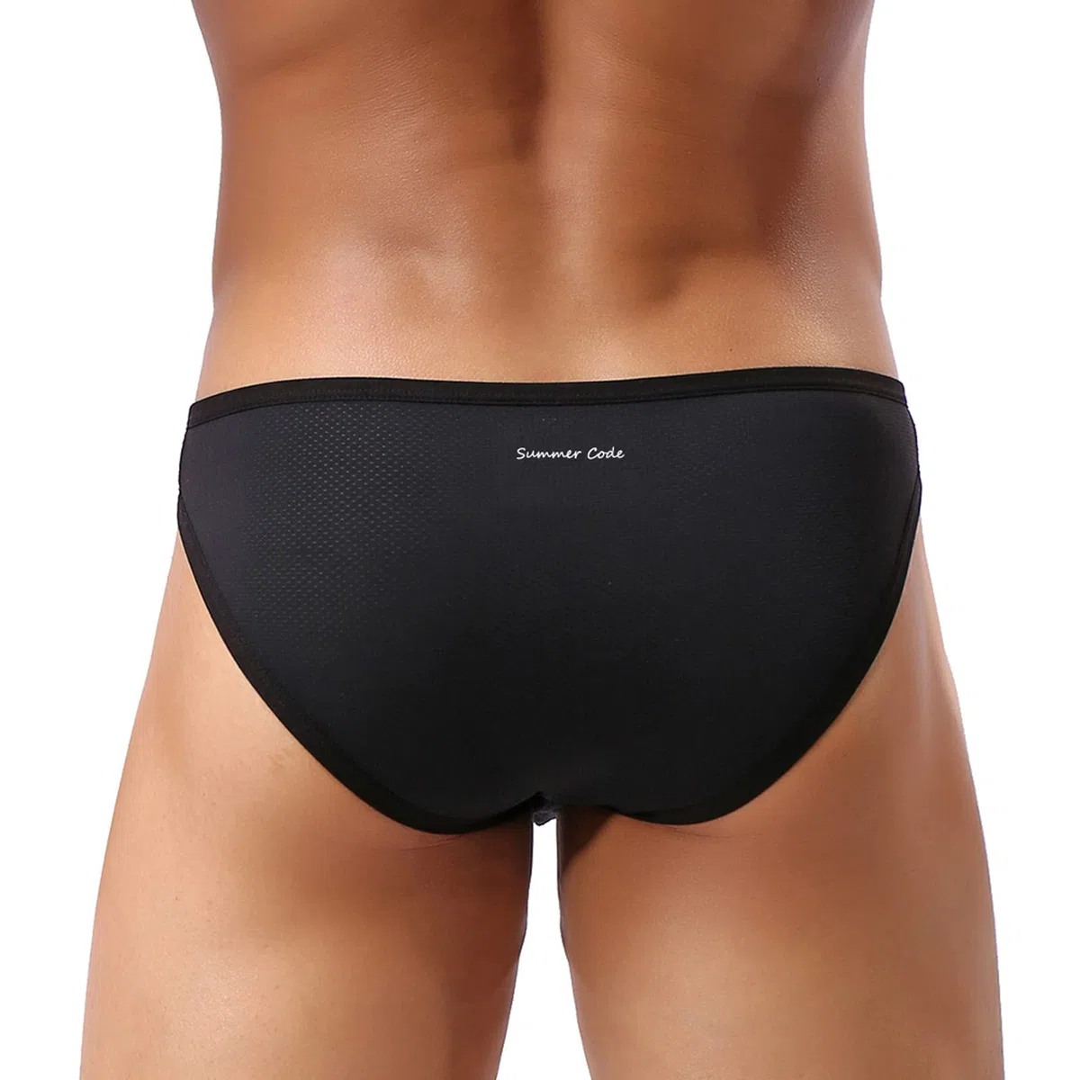 Summer Code Herren Sexy Panty atmungsaktive Strings mit Ausbuchtung aus Mikromesh