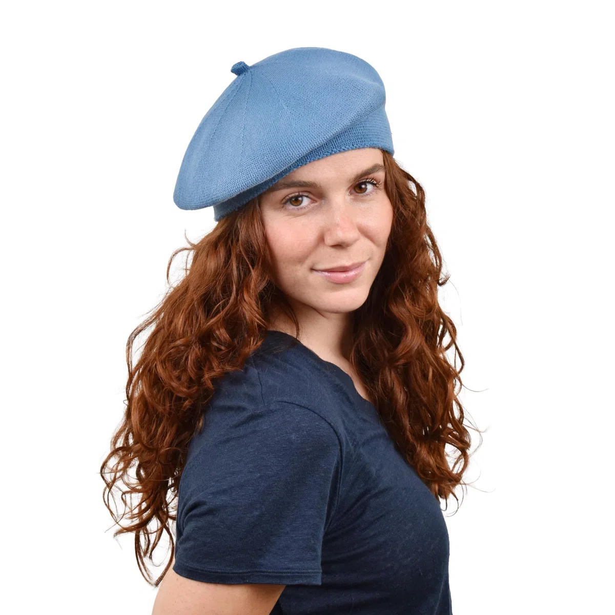 MELEGARI Damen Baskenmütze | 100% Baumwolle | Sofia Beret | Frühling Sommer