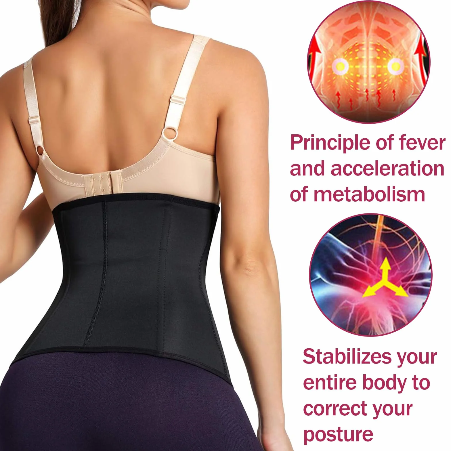 Damen Korsage Unterbrust, Korsett Bauchweg Body Shaper