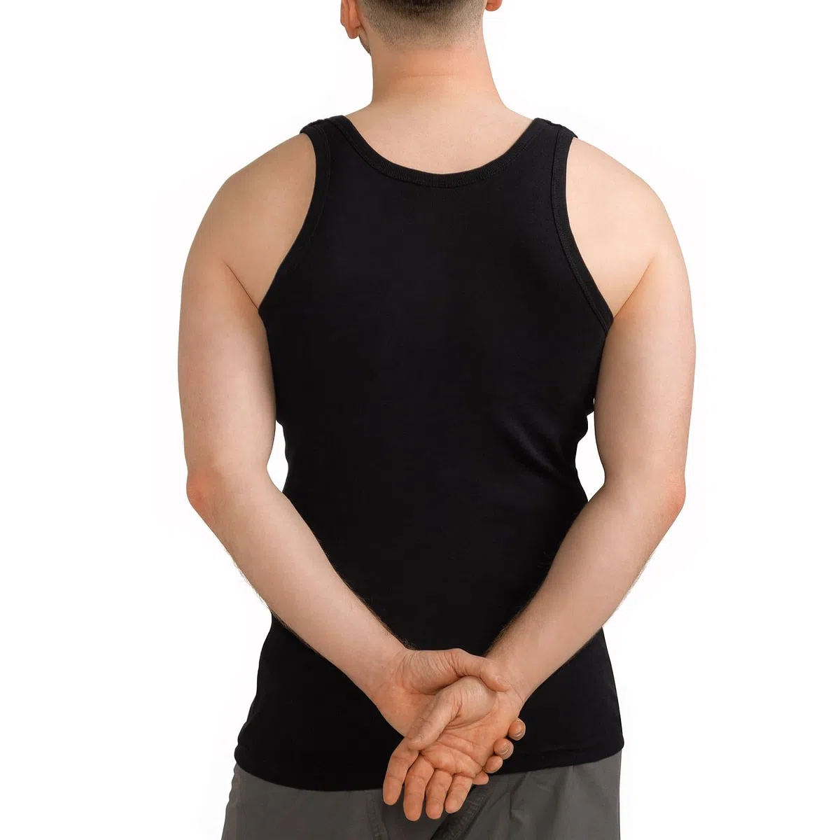 MT 6er Pack Herren Baumwoll Unterhemden Schwarz Weiß Classic Mix - Feinripp oder Doppelripp
