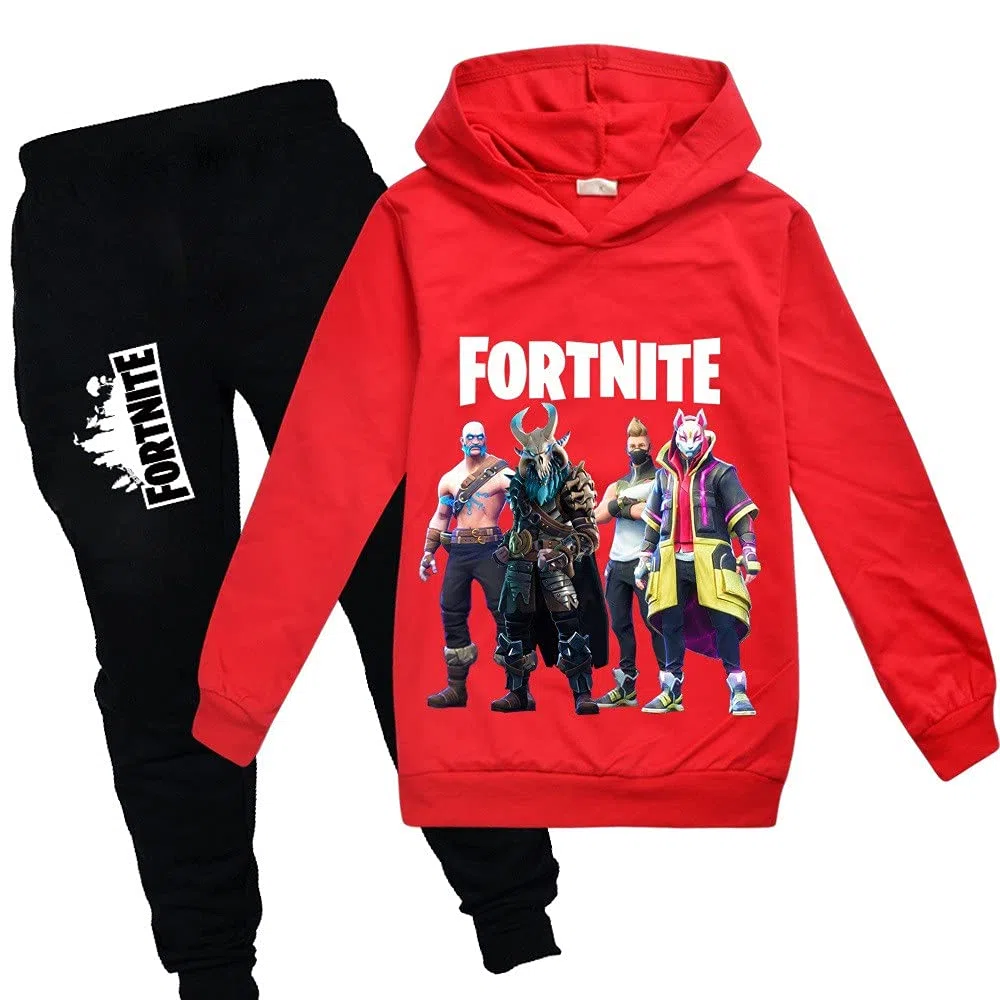 Sportanzug für Kinder mit 3D-Cartoon-Print,Freizeitpullover für Kinder-Hoodie + Hose