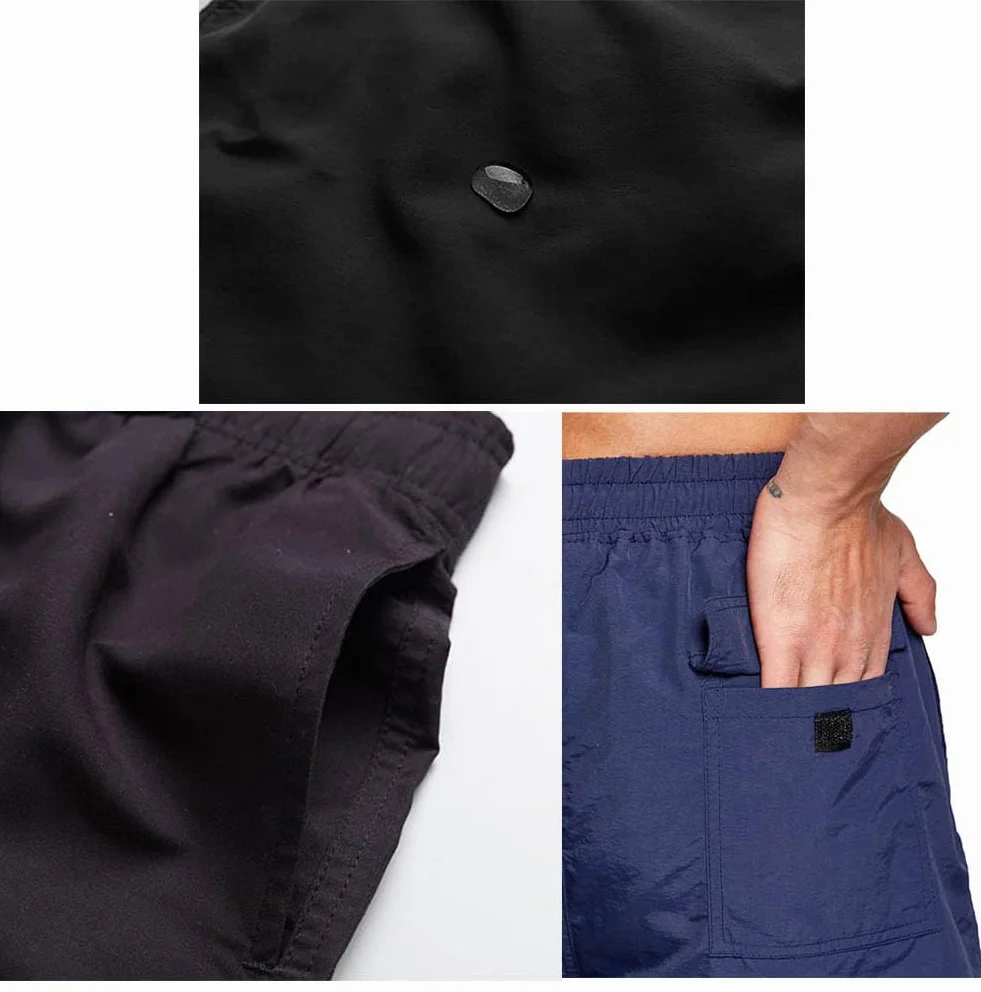 JustSun Badehose Herren Schnelltrocknend Boardshorts mit Mesh-Futter und Verstellbarem Tunnelzug