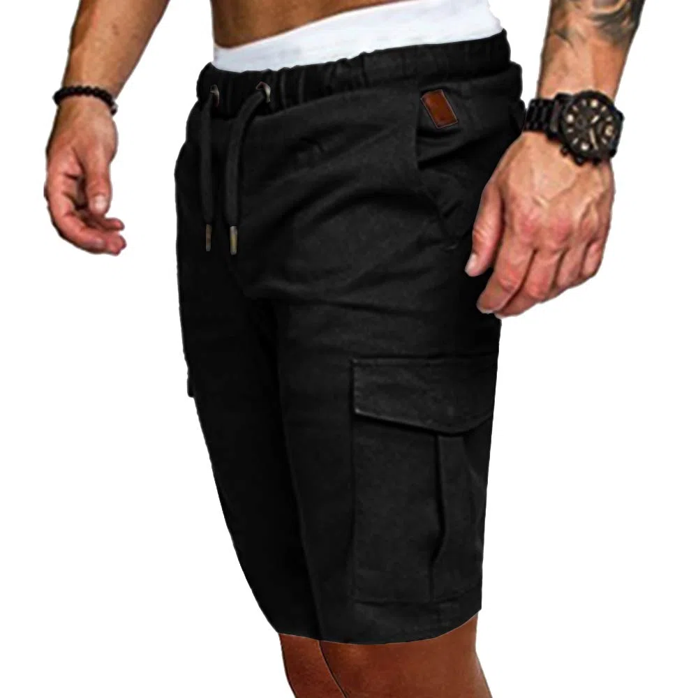 Cindeyar Herren Shorts Sommer Chino Jeans Kurze Hosen Stretch Jogger Cargo Shorts Slim-Fit