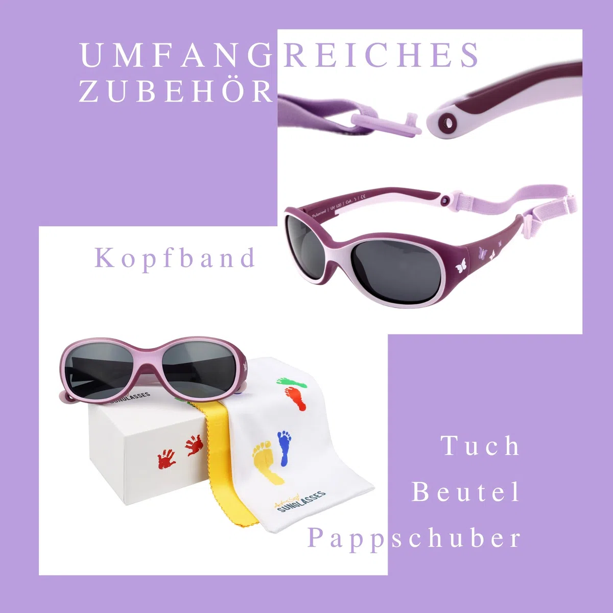 ActiveSol Kinder-Sonnenbrille Kids, 2 – 6 Jahre, UV-Schutz, polarisiert, flexibel