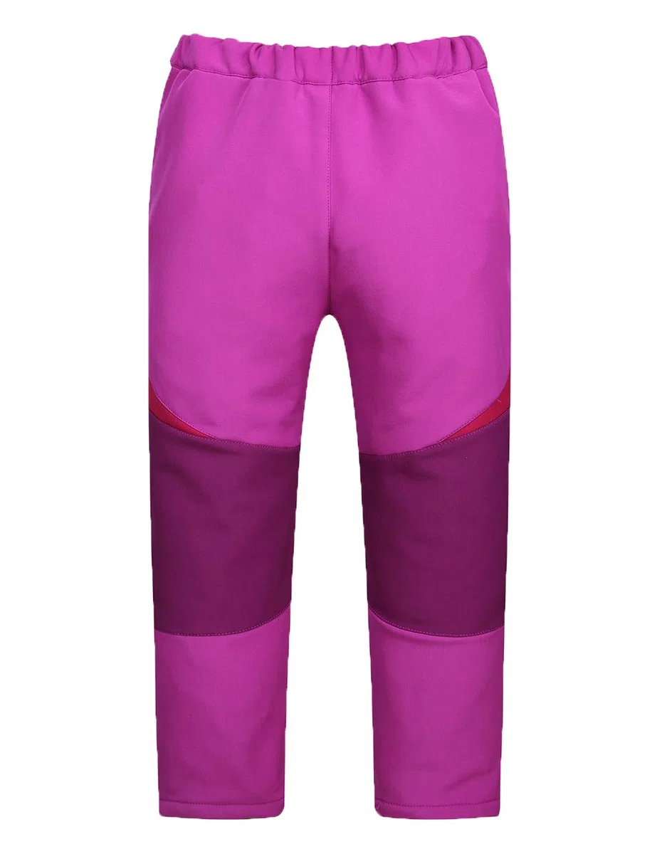 Echinodon Kinder Softshellhose mit Reflektor Gefüttert Hose Wasserabweisend Winddicht Atmungsaktiv Jungen Mädchen Outdoor Wandern Freizeit Hose Herbst Winter