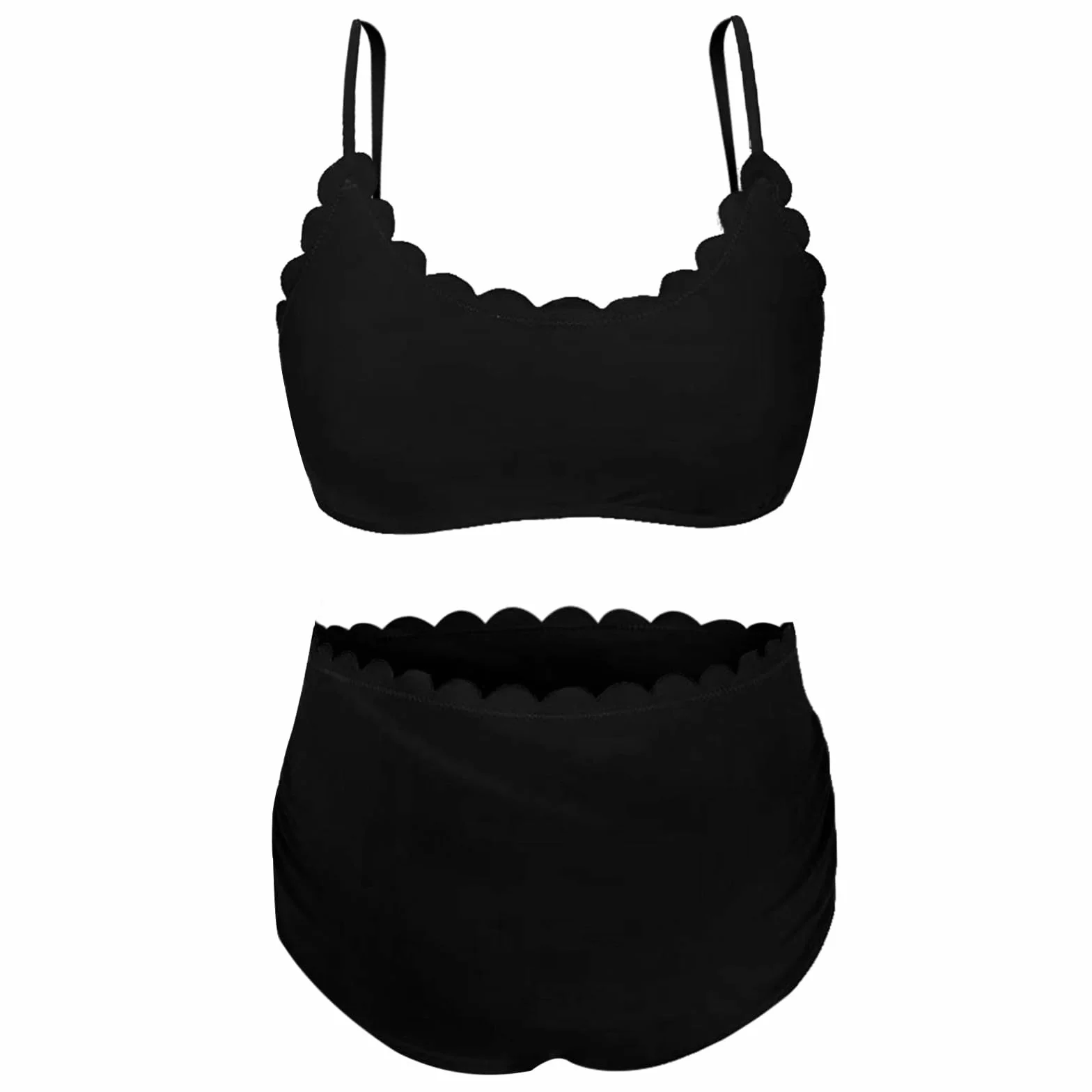 Damen Bademode Umstandsmode Zweiteiliger Badeanzug für Hohe Taille Bikini Bequem Tankini Oberteil mit Hose Schwangerschaft für Sommer Strand Pool Urlaub