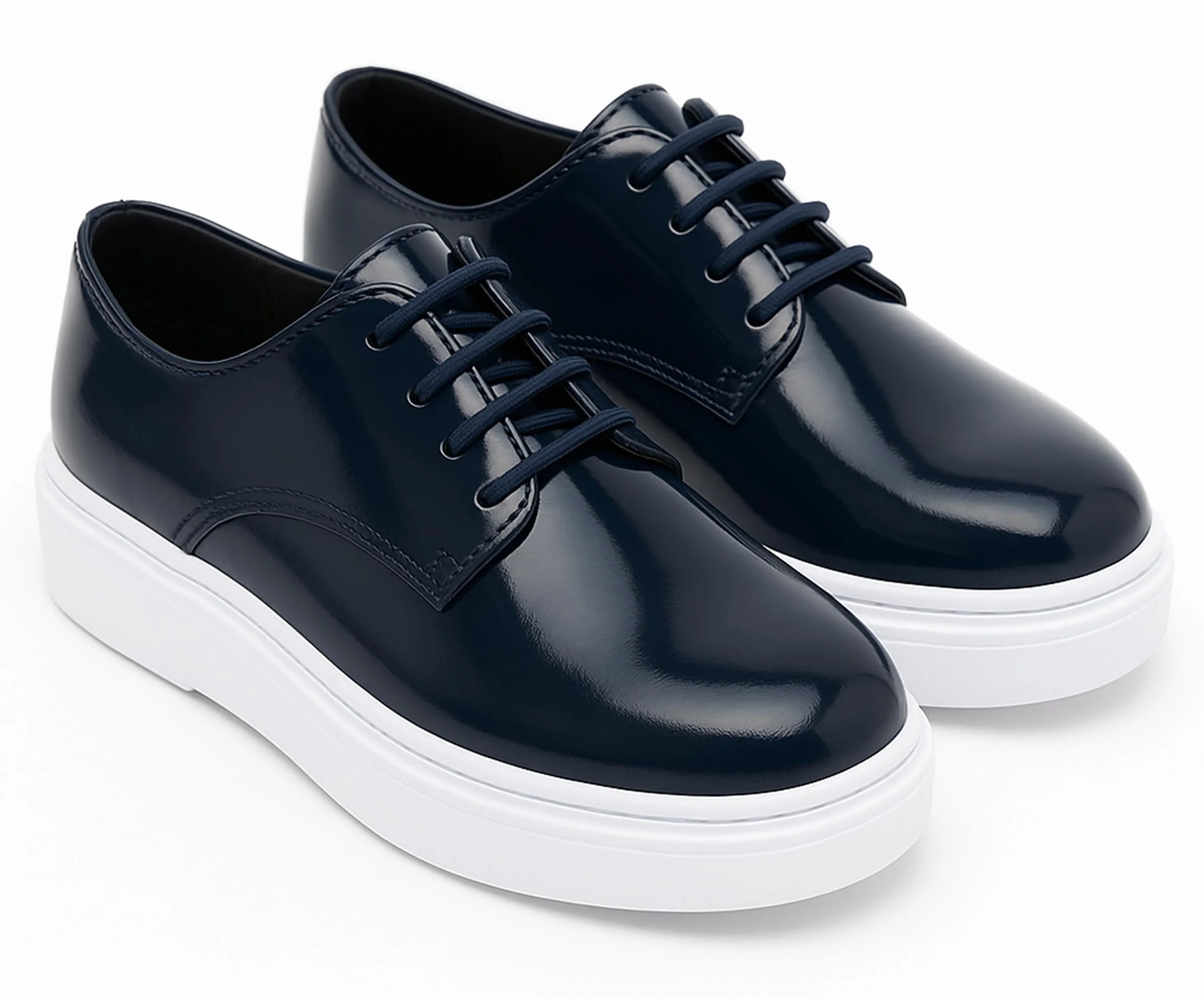 SIRRI Jungen-Gibson-Lackschuhe, klassisches Schnürdesign für formelle und Freizeitkleidung