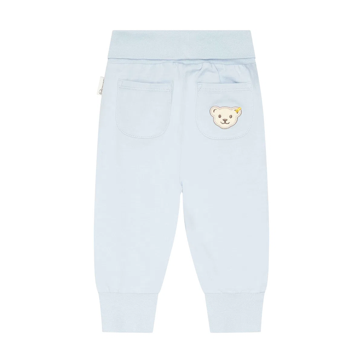 Steiff Unisex Baby Basic Jogginghose mit Beinbündchen Lässige Hose
