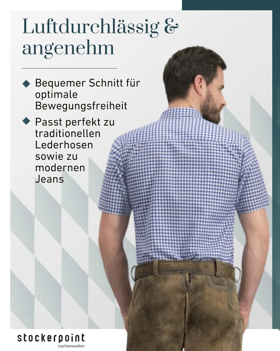 Stockerpoint Herren Renko3 Trachtenhemd (1er Pack)