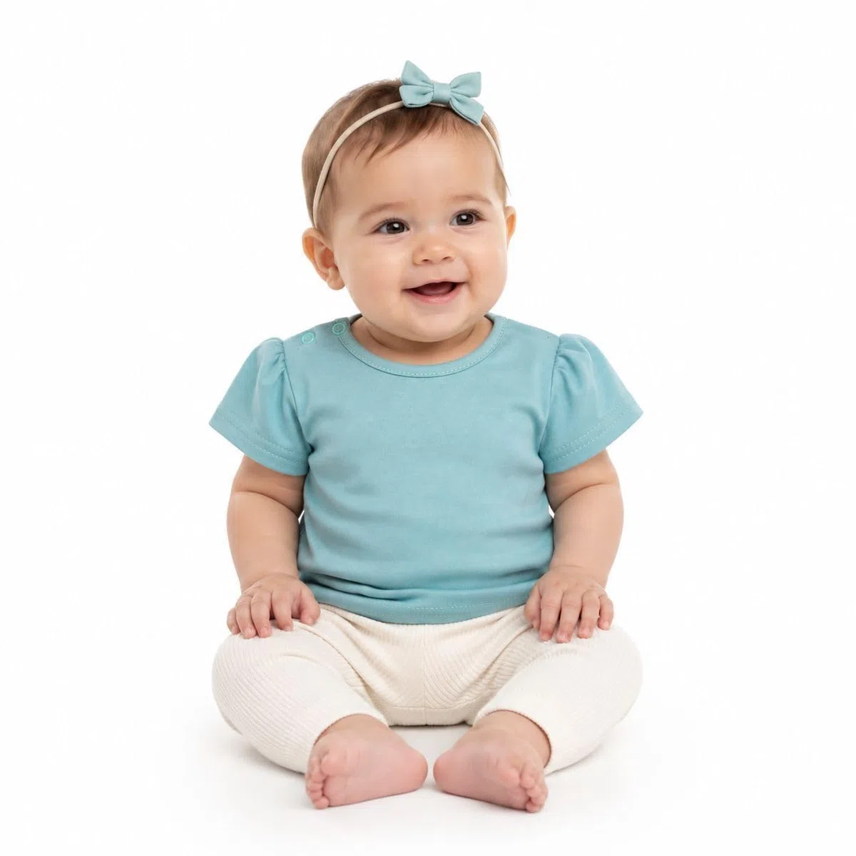 Baby Mädchen Kurzarm T-Shirt Reine Baumwolle Kurzarmshirt Set