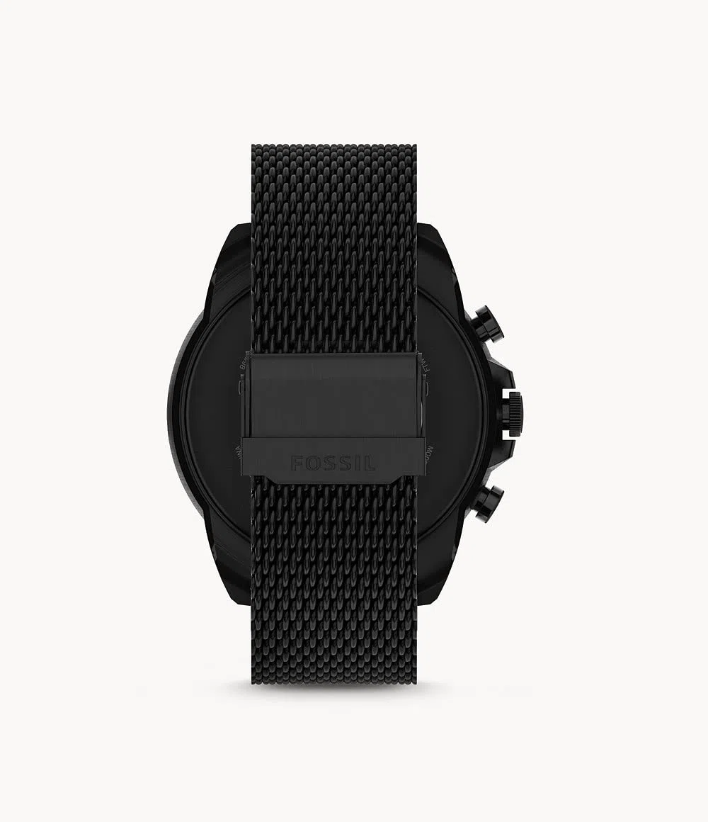 Fossil Herren Touchscreen Smartwatch 6. Generation mit Lautsprecher, Alexa Built-in, Herzfrequenz, NFC und Smartphone Benachrichtigungen