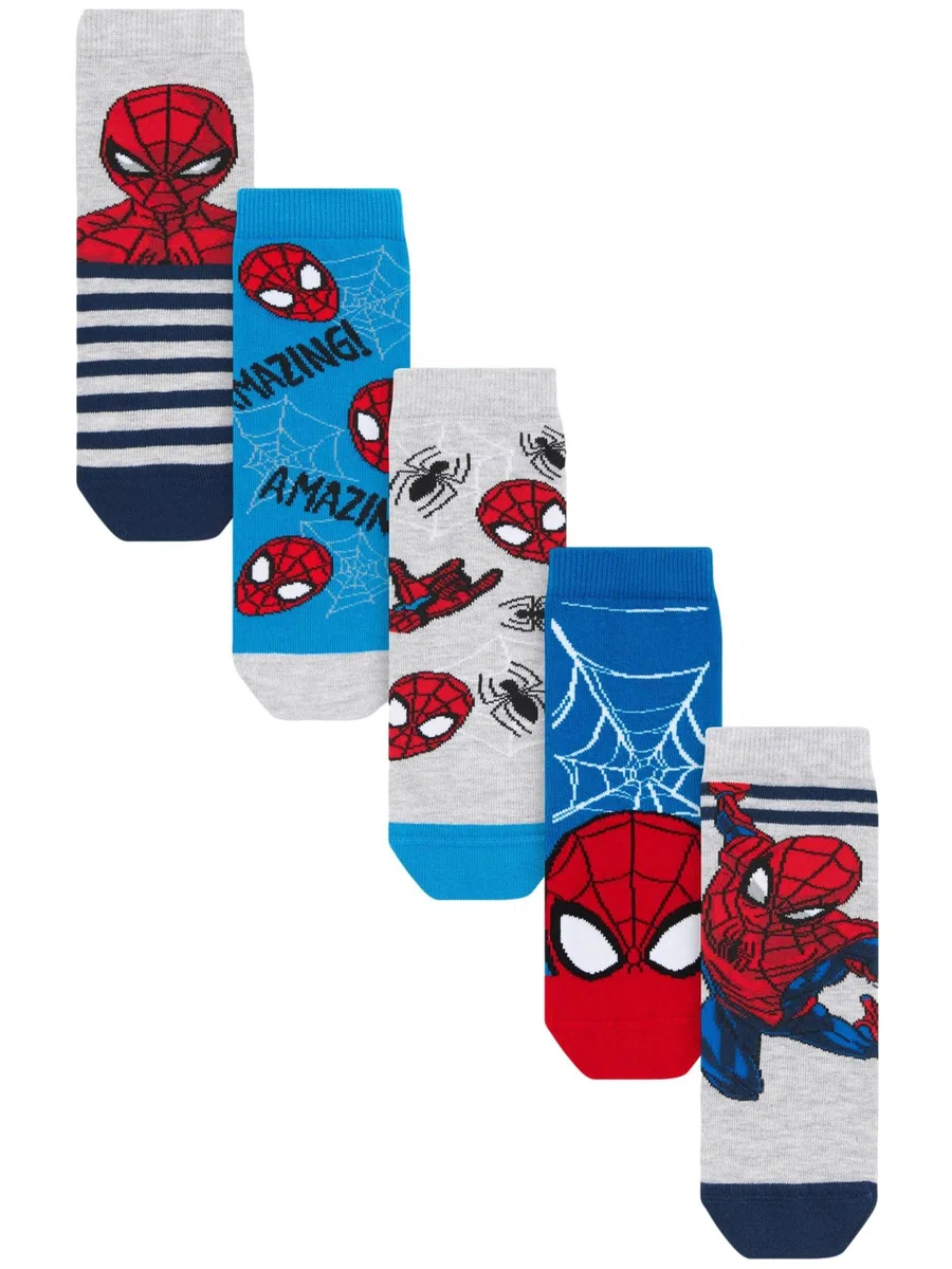 NEXT Jungen lizenzierte Socken mit Motiv und hohem Baumwollanteil, 5er-Pack 19-40