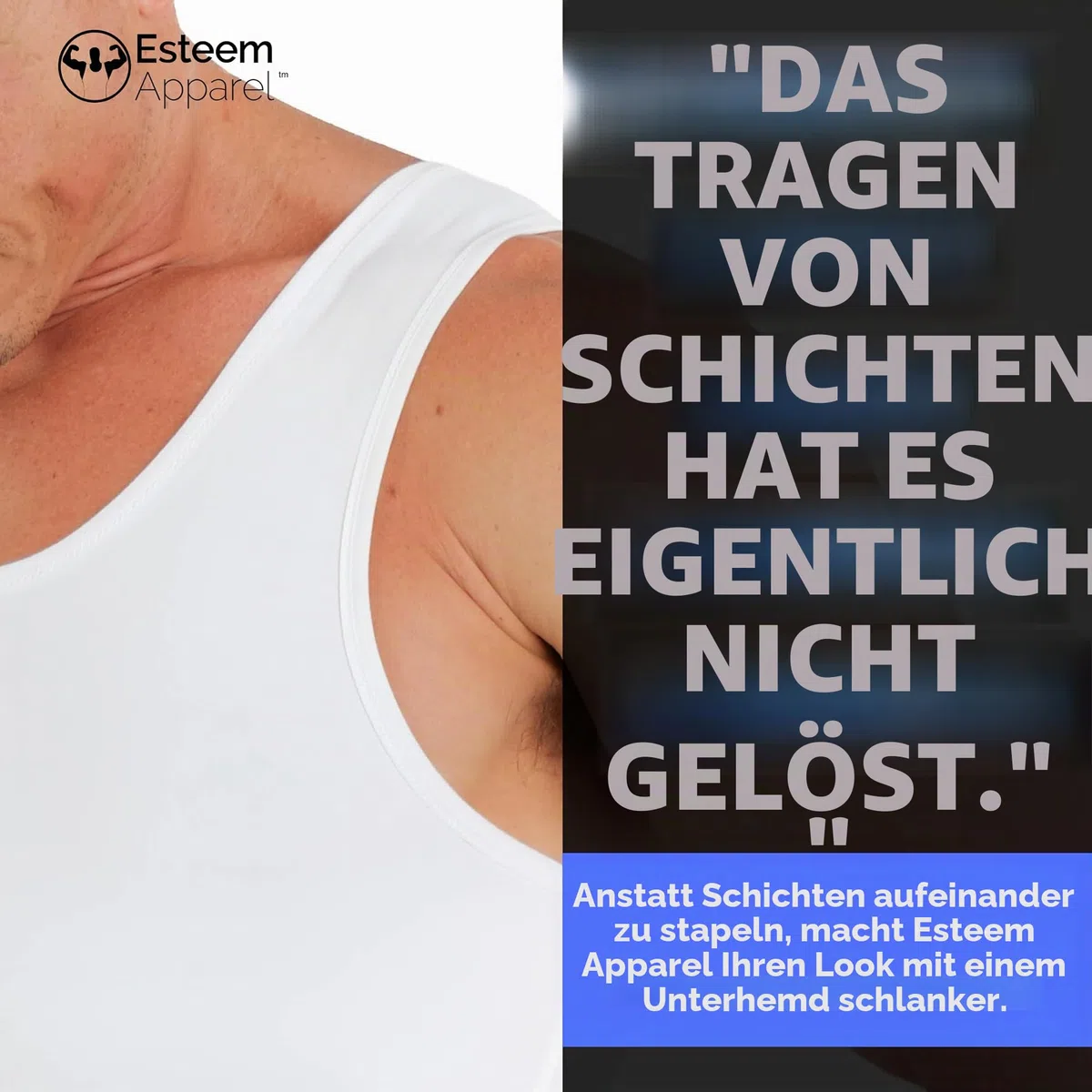 Esteem Apparel original max männer abnehmen chest & body shaper compression hemd