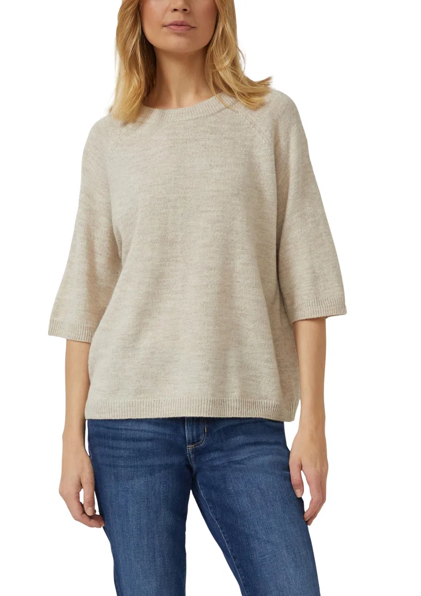 s.Oliver Weicher Halbarmpullover aus Alpakamix