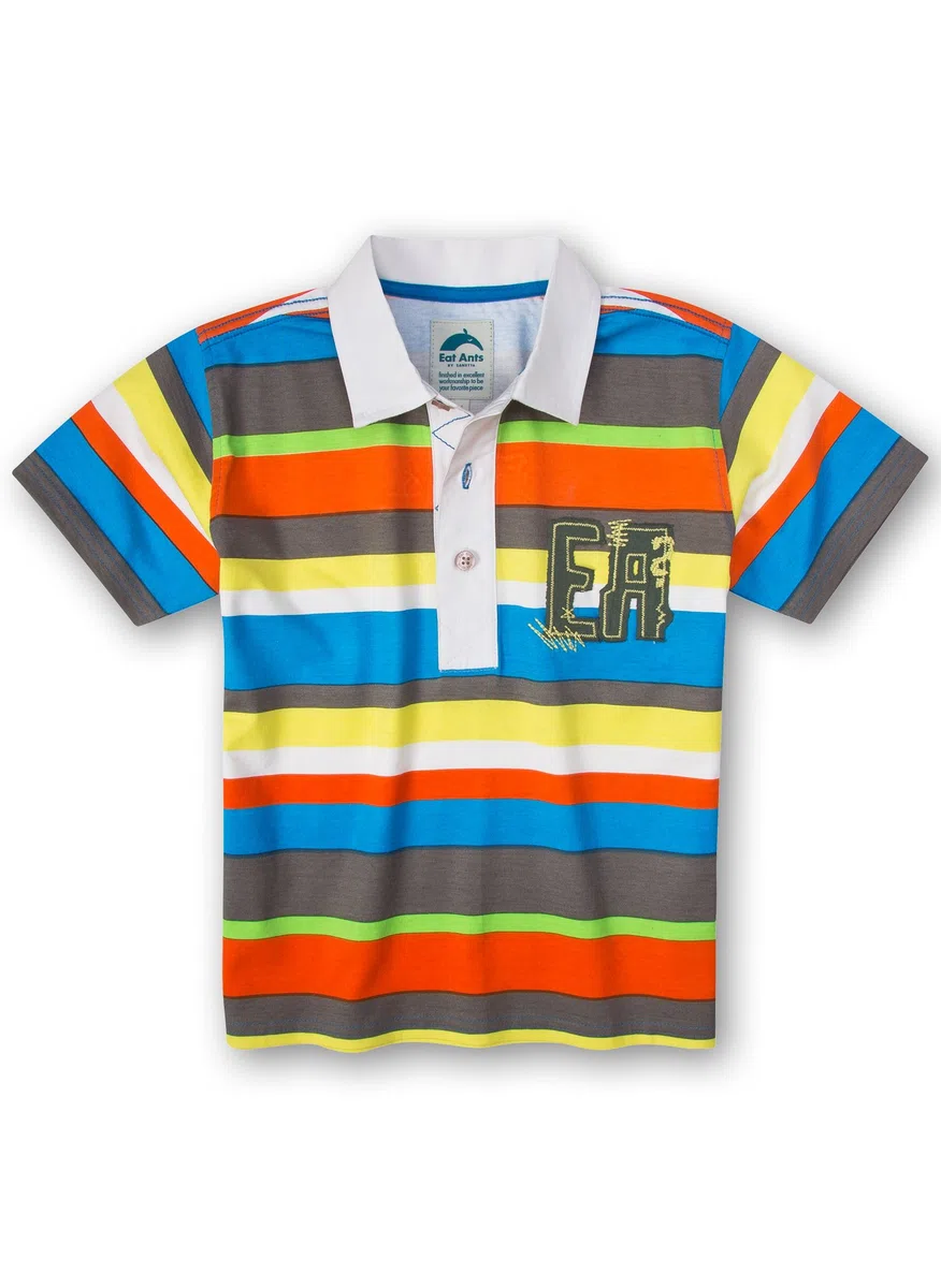 Sanetta Jungen Poloshirt, gestreift 134871