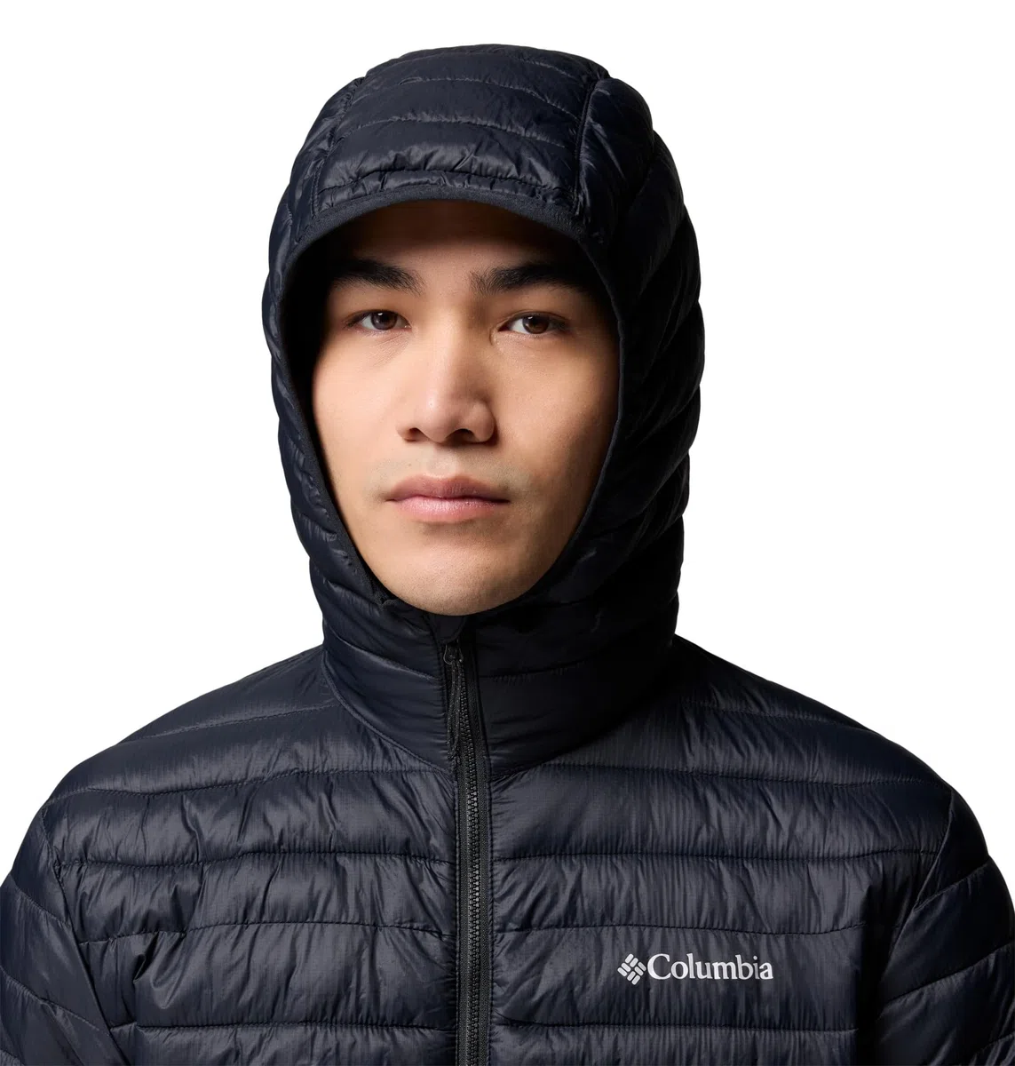 Columbia Powder Pass Hooded Jacket, Steppjacke mit Kapuze für Herren