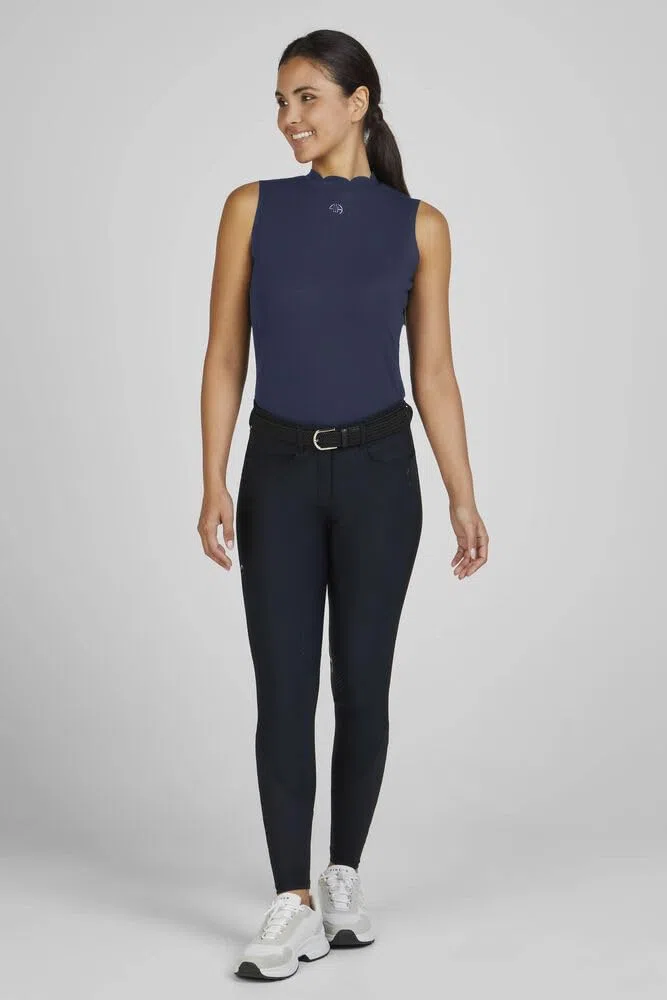 Pikeur Damen Top Seamless Turniershirt Graphite Blue Athleisure FS25
