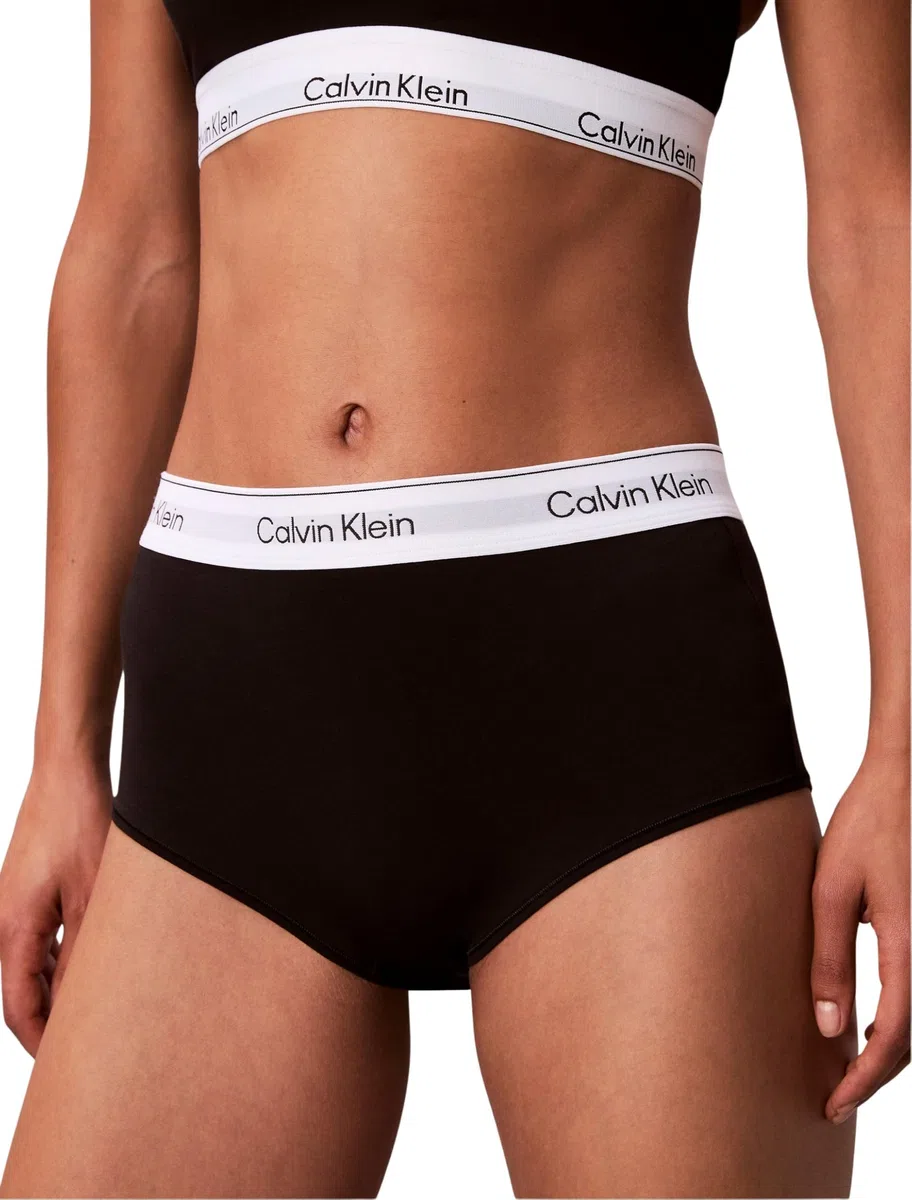 Calvin Klein Damen Hipster Boyshort mit Logobund