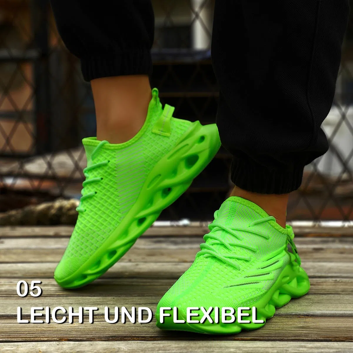 Modische lässige Fitness Laufschuhe Sneakers für Herren Leichte atmungsaktive Wander Arbeiten Sportschuhe rutschfeste Weiche Bequeme verschleißfeste Tennisschuhe