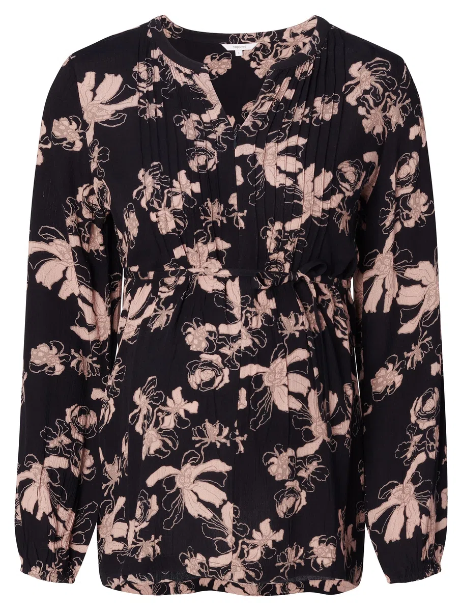 Noppies Damen Blouse Guilin Nursing Long Sleeve All Over Print Bluse