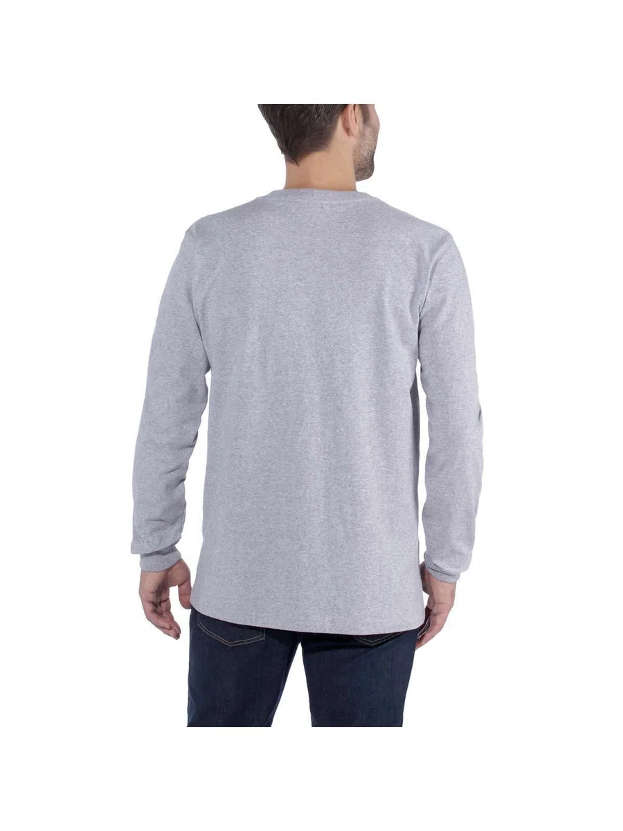 Carhartt Herren T-Shirt Core Logo T-Shirt L/S Navy