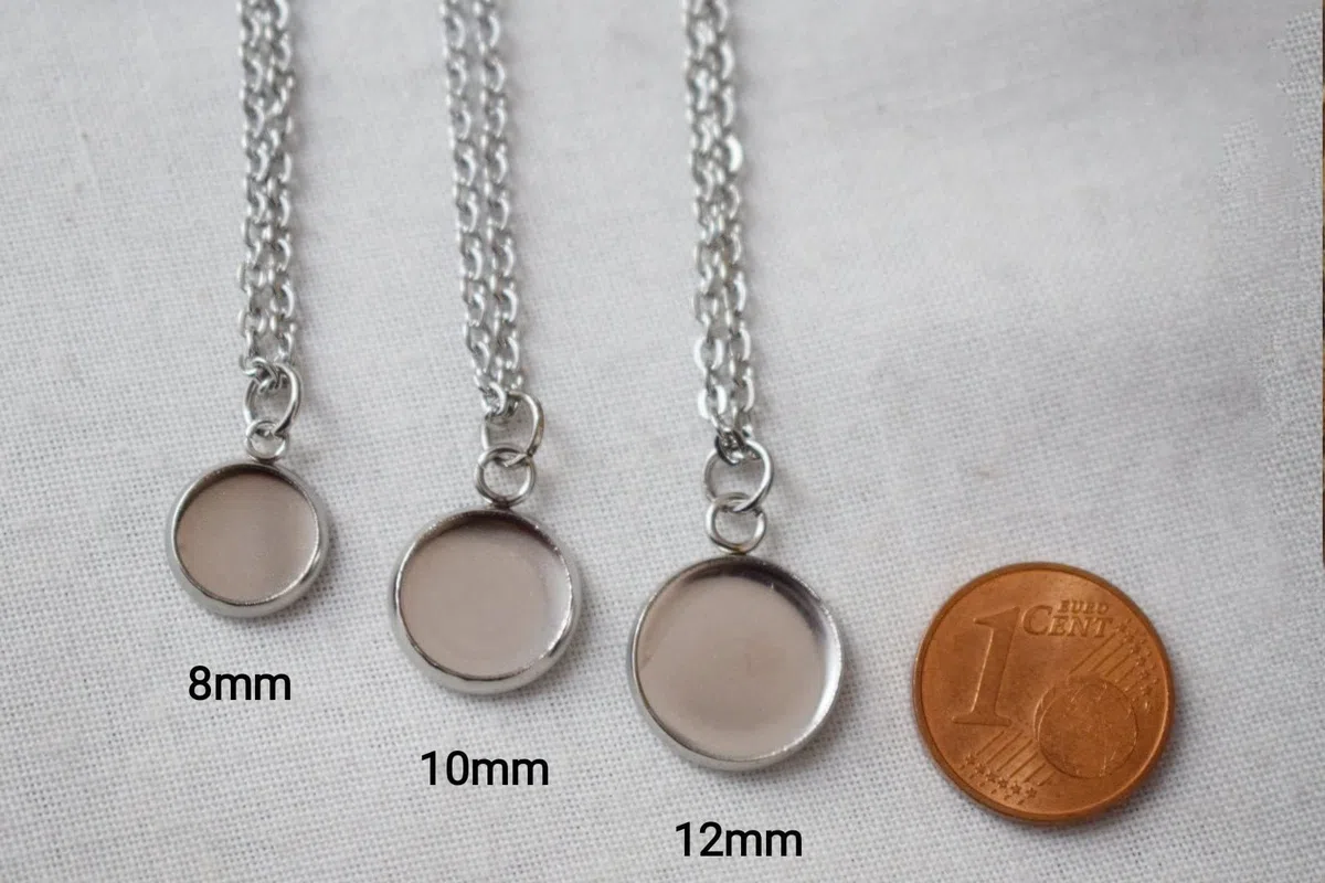 Malachit Kette, Halskette Frauen, 12mm Malachit Anhänger, grün Schlichte Halskette, Schmuck Damen