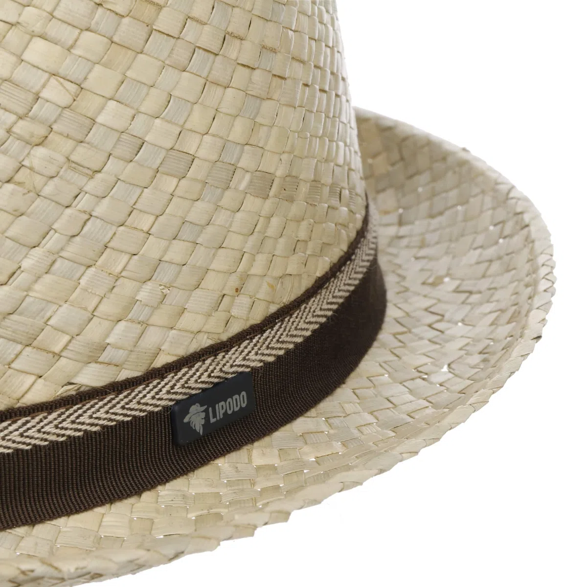 Lipodo Bemiro Player Strohhut Fedora Made in Italy Damen und Herren Frühling Sommer