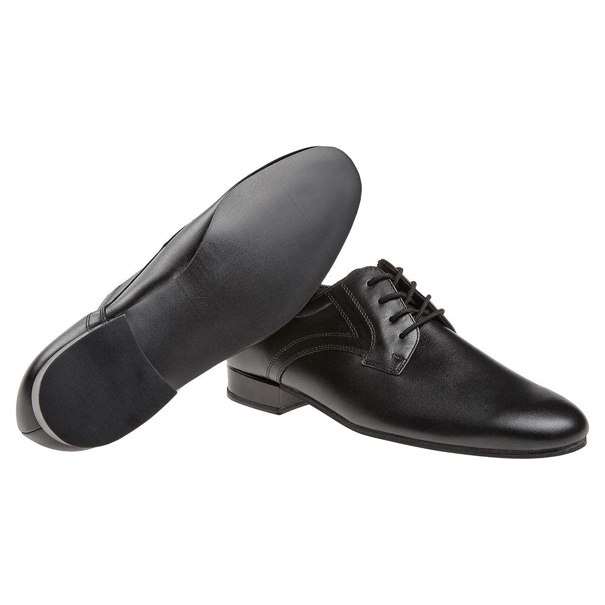 Diamant Herren Tanzschuhe 085-025-028-V - Leder Schwarz - Weit - 2 cm Standard-Absatz - VarioSpin Sohle - Made in Germany