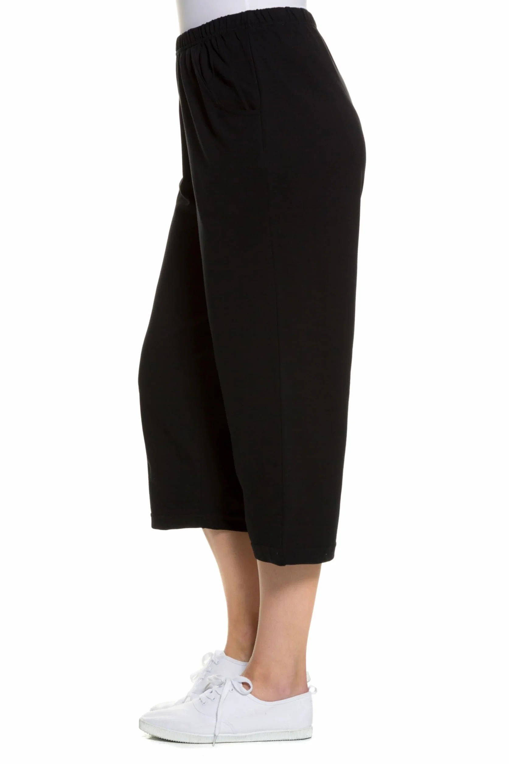 Ulla Popken Damen große Größen Übergrößen Plus Size 7/8-Jogginghose, gerades Bein, Elastikbund 641038