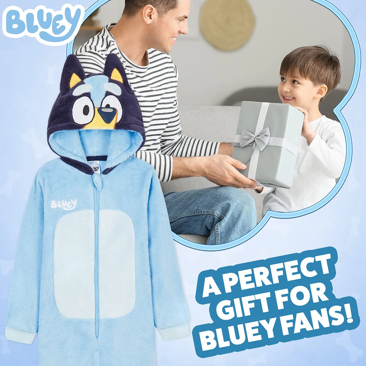 BlueY Jungen Fleece Jumpsuit mit Kapuze, kuscheliger Overall – Geschenke für Jungs