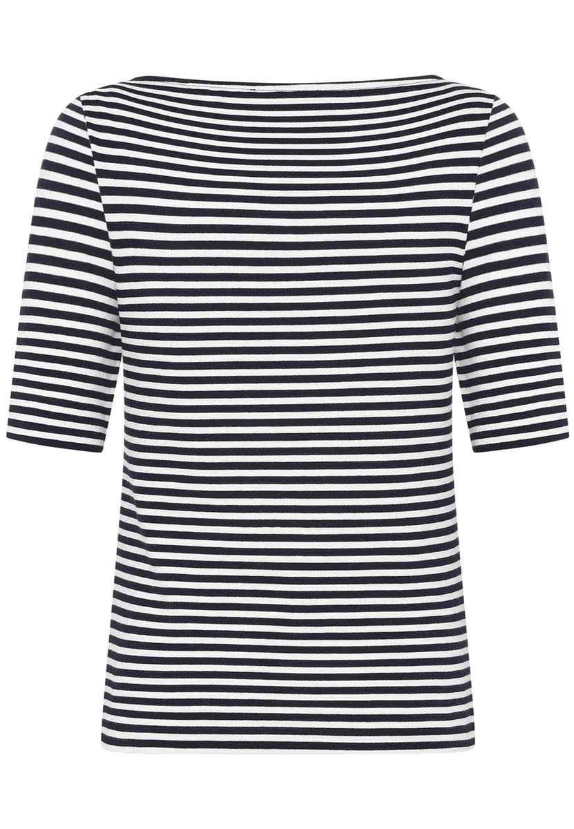 zero Damen Basic Shirt mit U-Boot-Ausschnitt