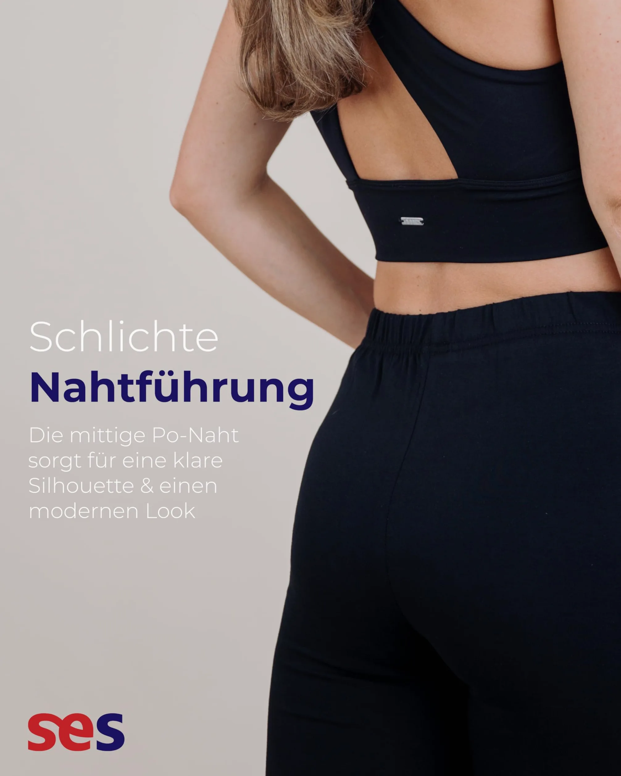 SES Capri Leggings Damen 3/4 Lang - 2er Pack 32-34 bis 56-58 - blickdichte & elastische Capri-Leggings mit weichem Bund & Perfekter Passform - Baumwolle mit Elasthan