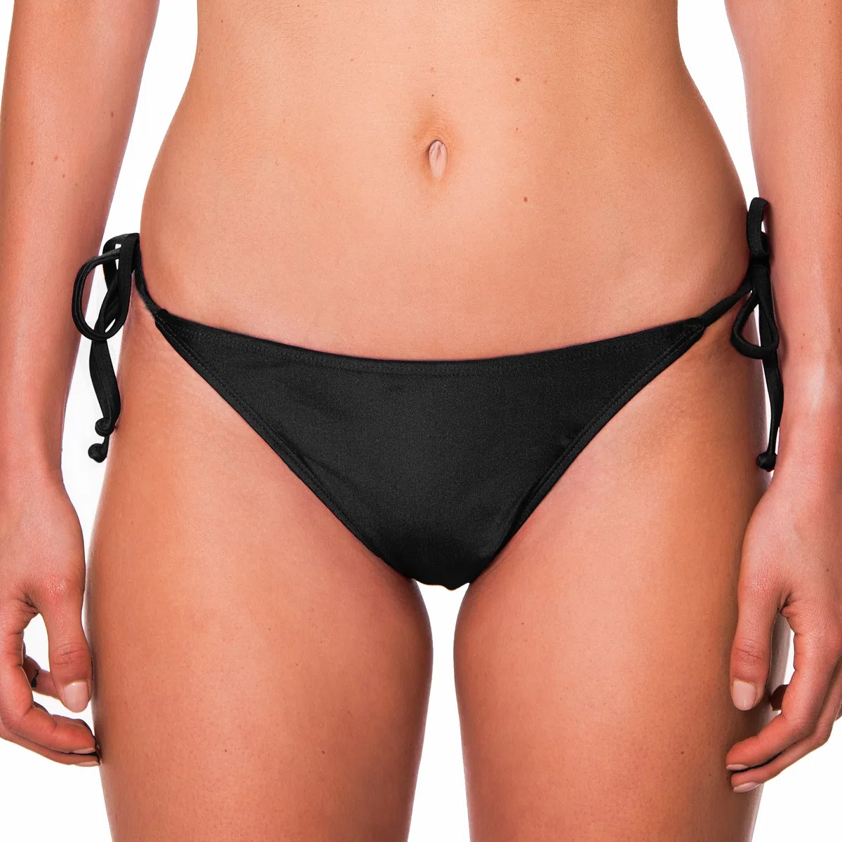 RELLECIGA Damen Bademode Bikinihose Tanga-Unterteil mit Schnürchen Thong Bottom