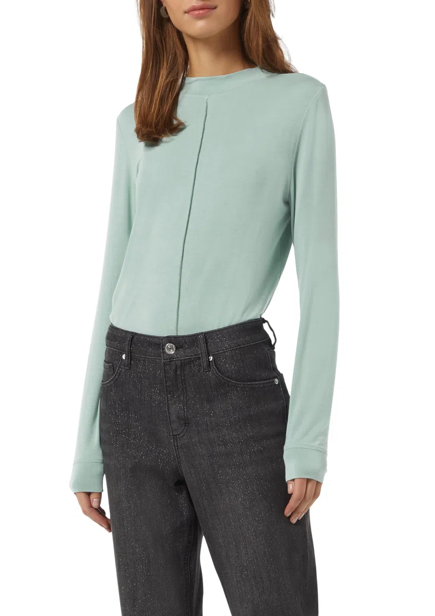 Comma Langarmshirt mit Nahtdetail