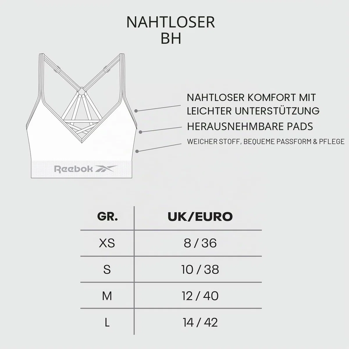 Reebok Damen Maryna Damenunterwäsche (1er Pack)