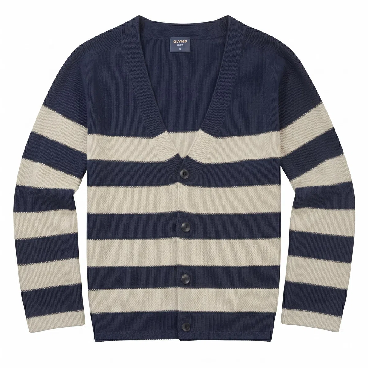 OLYMP Herren Strickjacke Casual Strick,Uni,Regular fit
