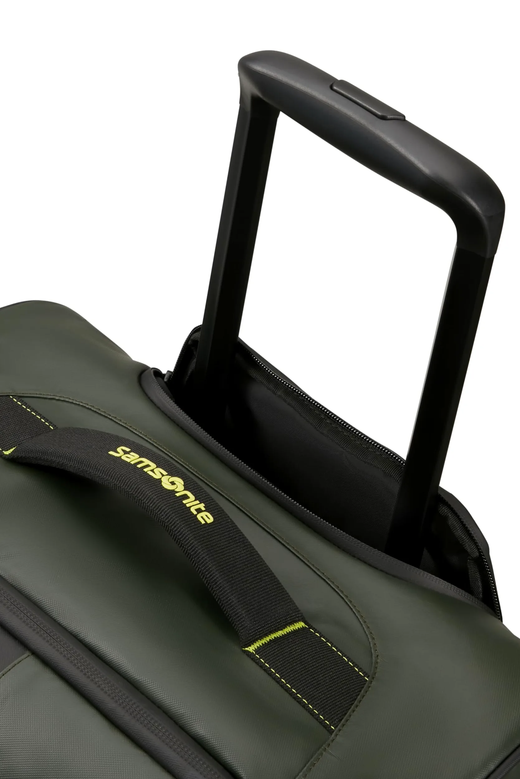 Samsonite Paradiver Light - Reisetasche mit Rollen & Rucksackfunktion (55 cm), Small, Handgepäck, Wasserabweisend, Leicht, 51L, Grün (Jungle Green)