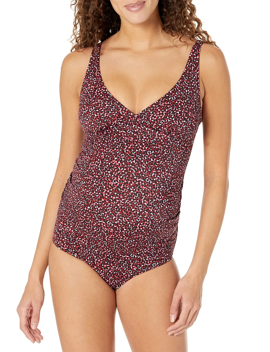 Amazon Essentials Damen Umstands-Badeanzug mit V-Ausschnitt