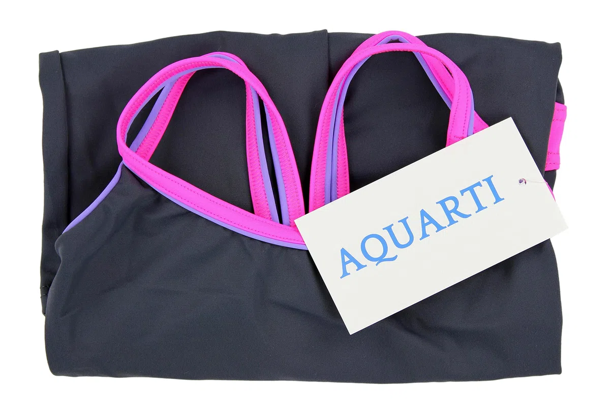 Aquarti Mädchen Badeanzug – Sport Badeanzug Mädchen mit Bein und Racerback, Chlorresistent