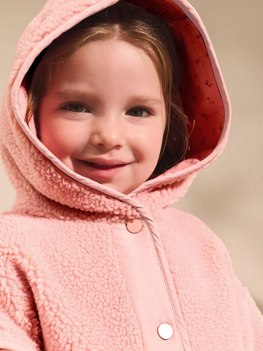 NEXT Mädchen Fleece mit Druckknopfverschluss 62-122