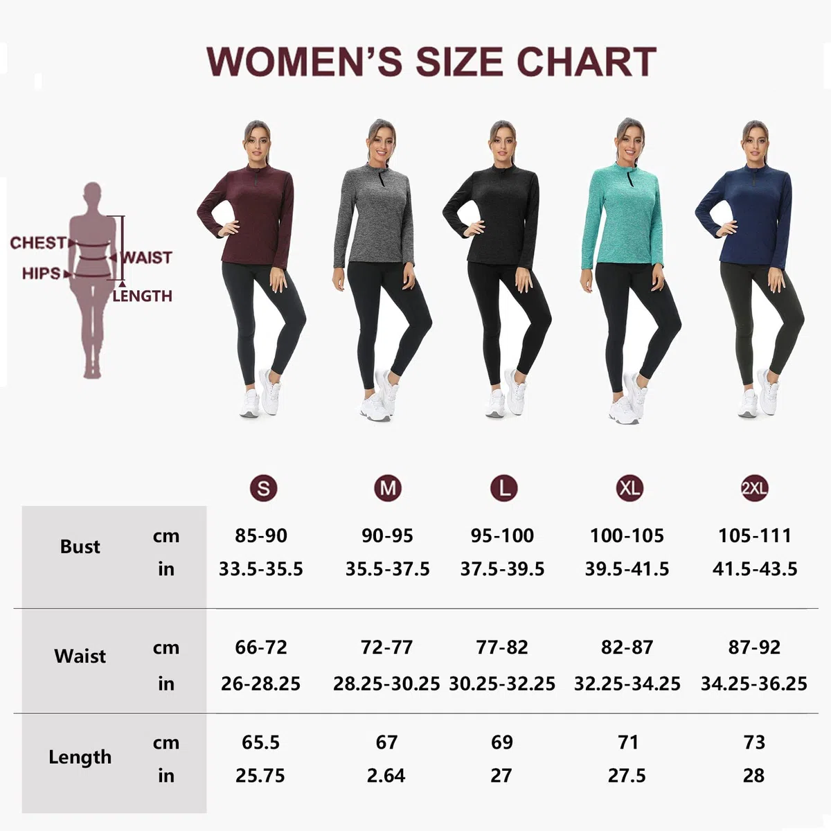 WOWENY Fleecepullover Damen 1/4 Zip Funktionsshirt Fleece warm Laufshirt Langarm mit Stehkragen, Atmungsaktive Langarmshirt Sportshirt Fitness Shirt Hoodies Outdoor Winter