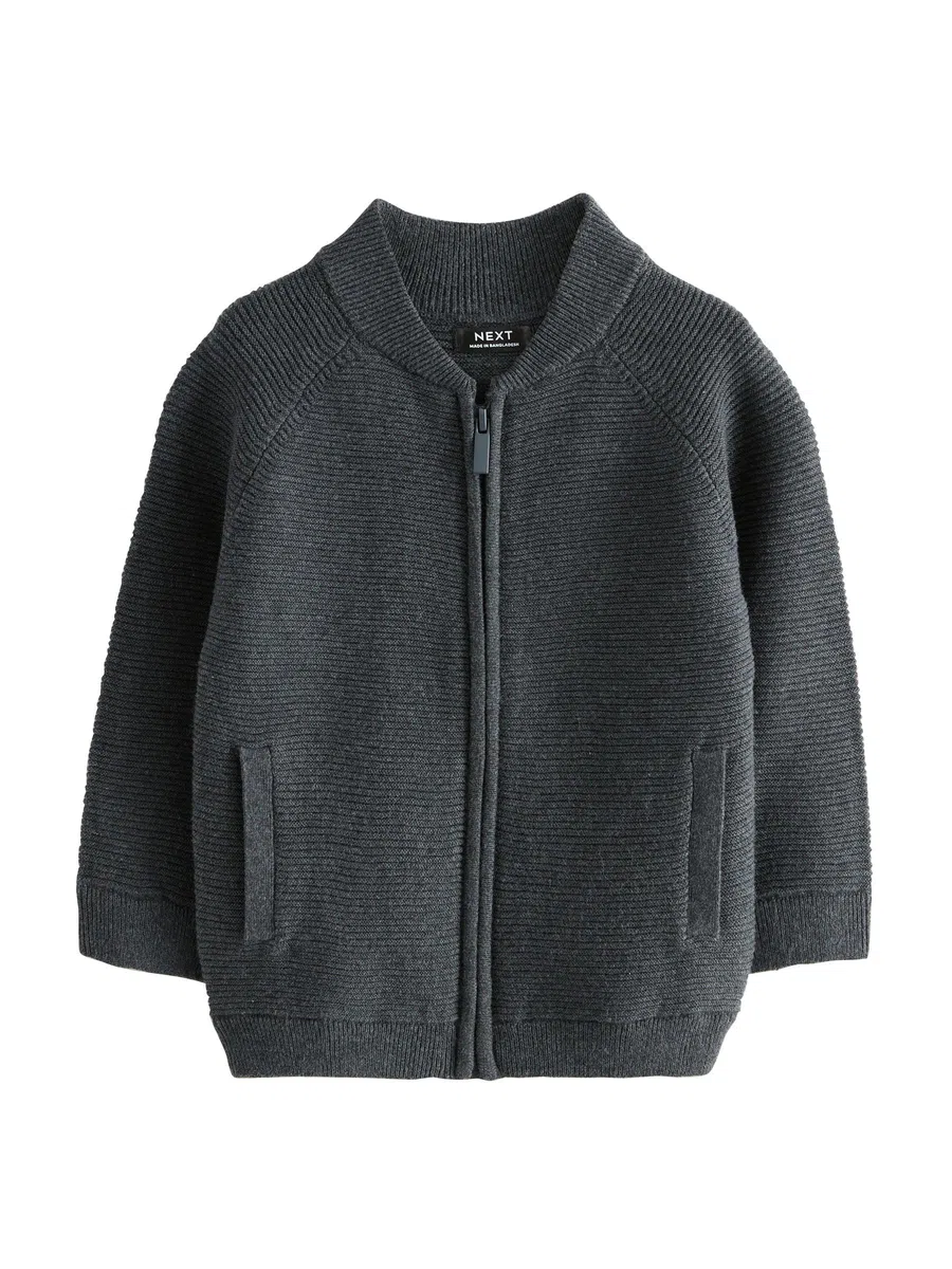 NEXT Jungen Standard Bomberjacke mit durchgehendem Reißverschluss 62-122