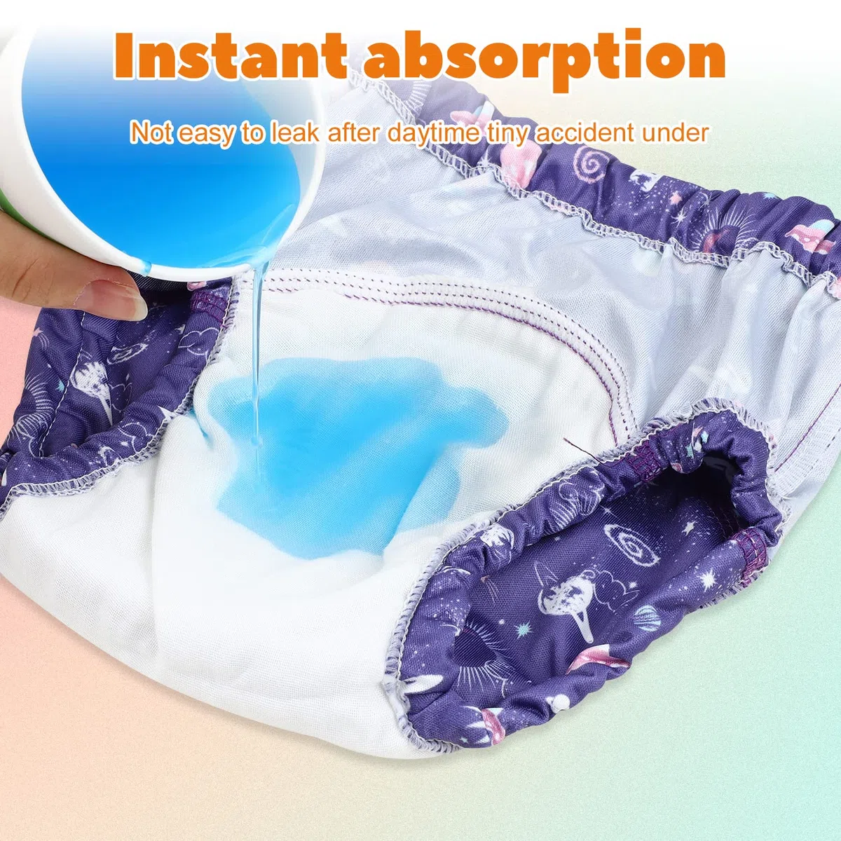 MOEMOE BABY Töpfchen Trainingshose, 6 Stück Wasserdicht Töpfchentraining Unterhosen Trainer Unterwäsche Töpfchen Trainingshose Kinder Jungen Mädchen, Lila, 7 Jahre