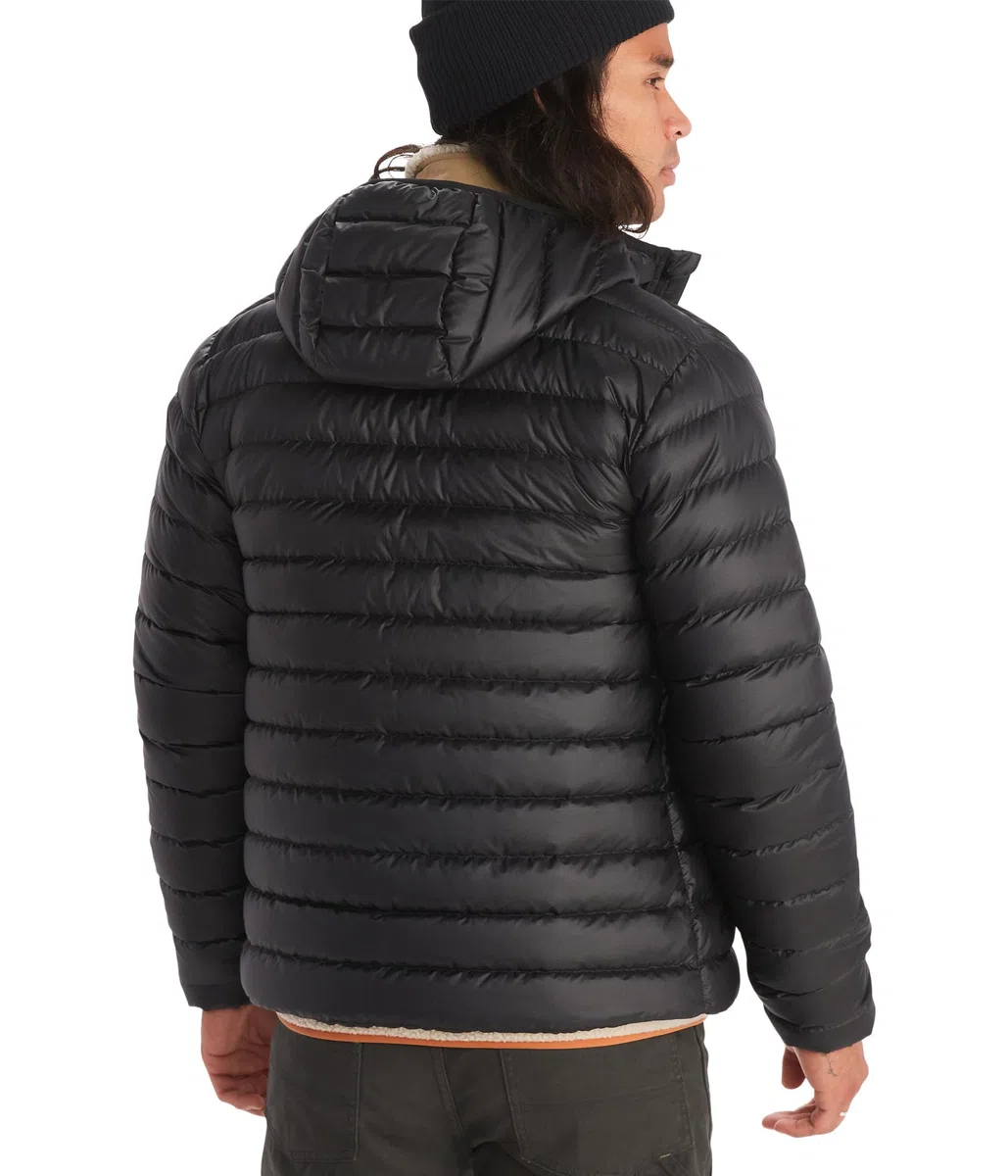 Marmot Herren Highlander Hoody Leichte Daunenjacke, warme Winterjacke, wasserabweisende Steppjacke, winddichte Funktionsjacke, klein packbare Outdoorjacke mit Kapuze (1er Pack)