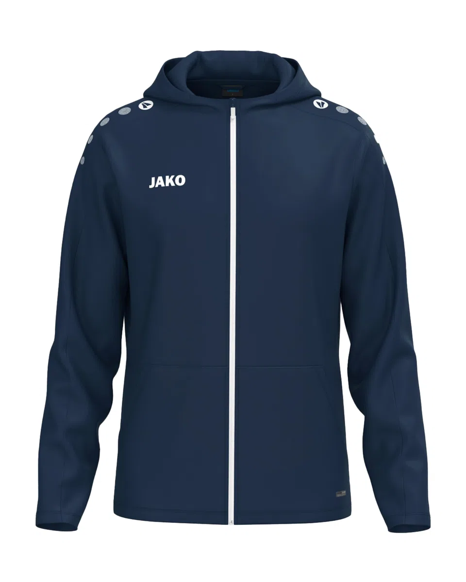 JAKO One Kapuzenjacke – Atmungsaktive Sportjacke für Kinder aus 100% Polyester, mit weichem Micro-Fleece, ideal für Sport und Freizeit