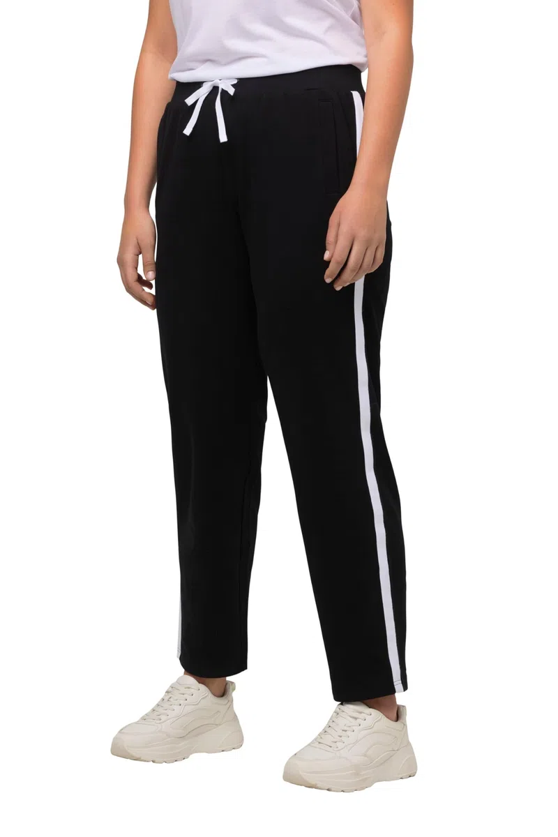 Ulla Popken Damen große Größen Übergrößen Plus Size Jogginghose, Elastikbund, Seitenstreifen 798285