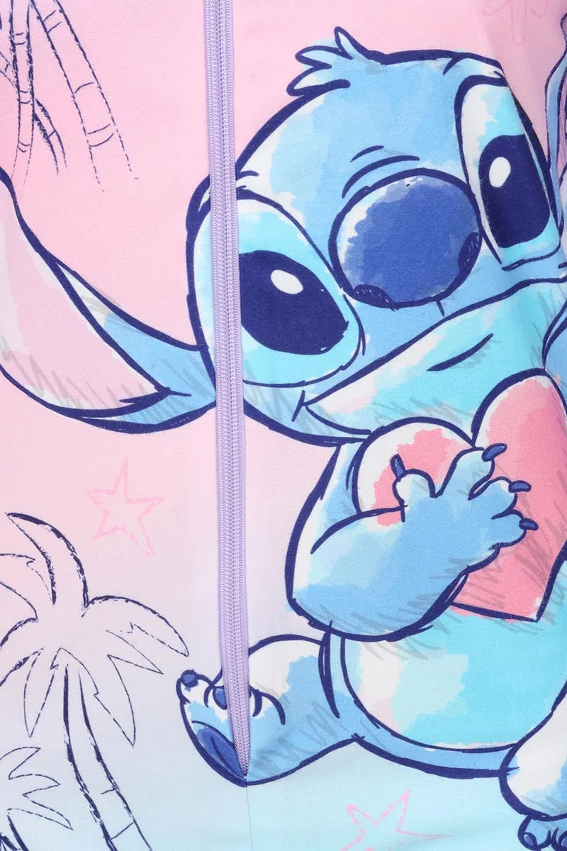 Disney Lilo and Stitch Fleece-Schlafanzug für Mädchen, mit Stich- und Engel-Motiv