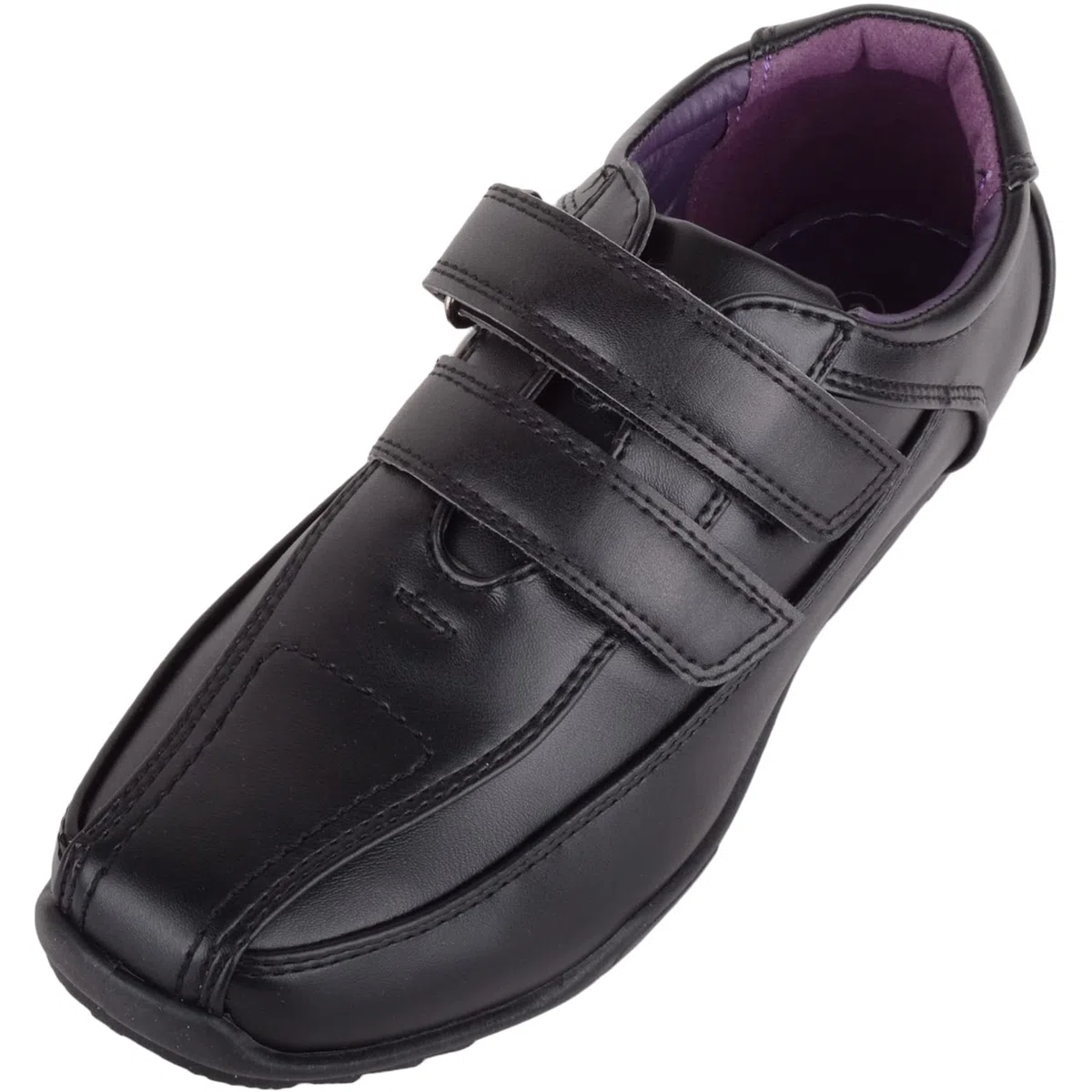 ABSOLUTE FOOTWEAR Kinderschuhe für Jungen, elegant, formell, Kunstleder, doppelte Berührung und Schließung, für Schule, Hochzeit