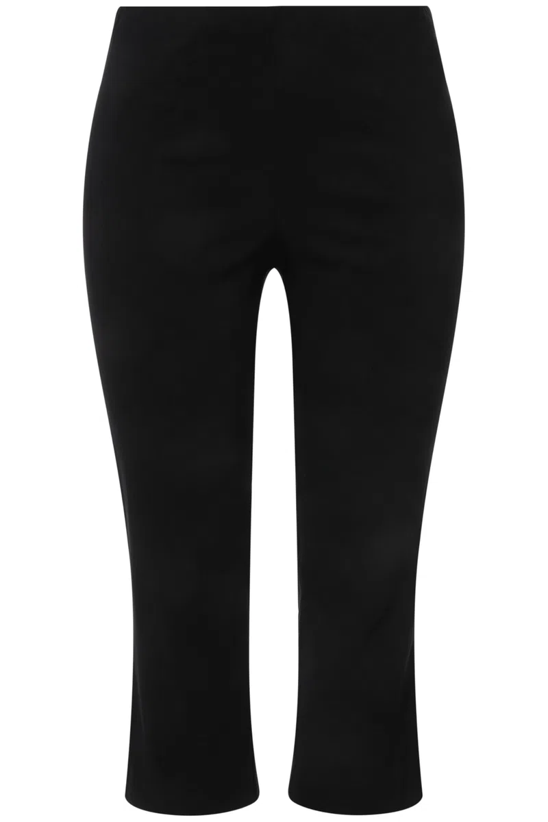 Ulla Popken Damen große Größen Übergrößen Plus Size Bengalinhose, wadenlang, Elastikbund, Stretch 640914